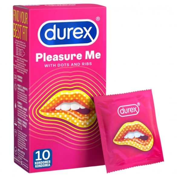 Durex Pleasure Me - ribbad-prickad kondom (10 st)