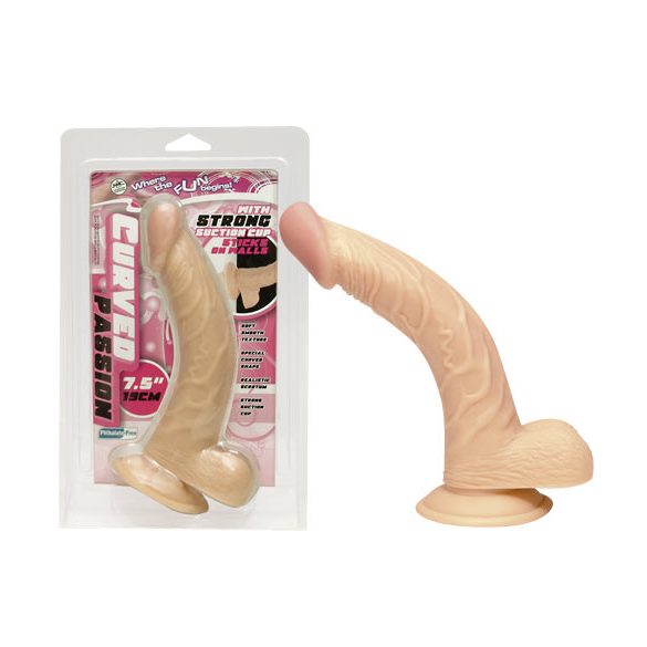 NMC 7.5 - Böjd naturlig dildo (19cm)