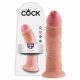 King Cock 9 - sugpropp-realistisk dildo (23cm) - natur