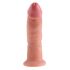 King Cock 9 - sugpropp-realistisk dildo (23cm) - natur