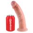 King Cock 9 - sugpropp-realistisk dildo (23cm) - natur