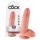 King Cock 7 med pung (18 cm) - natur