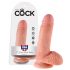 King Cock 7 med pung (18 cm) - natur