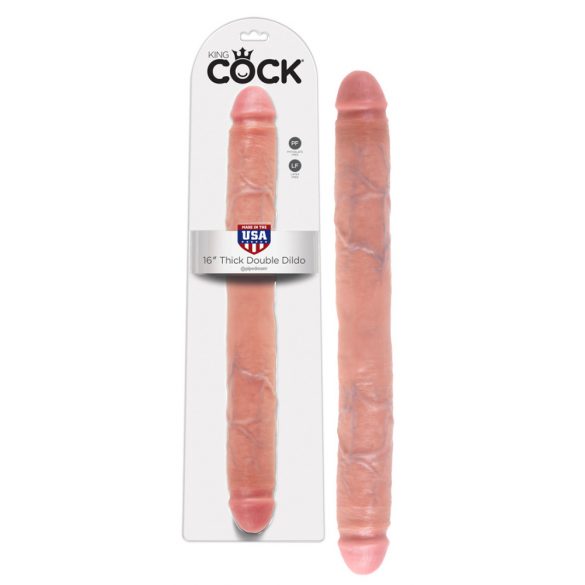 King Cock 16 dubbeldildo (41 cm) - natur