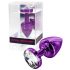 Diogol Anni - White Stone Anal Plug - Purple (2.5cm) 