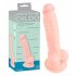 Medicinsk - silikondildo (18 cm) - natur