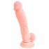 Medicinsk - silikondildo (18 cm) - natur