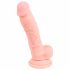 Medicinsk - silikondildo (18 cm) - natur