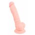 Medicinsk - silikondildo (18 cm) - natur