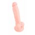 Medicinsk - silikondildo (18 cm) - natur