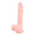 Medicinsk - silikon dildo (21 cm) - natur