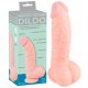 Medicinsk silikon dildo (20 cm) - naturlig