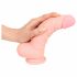 Medicinsk silikon dildo (20 cm) - naturlig