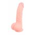 Medicinsk silikon dildo (20 cm) - naturlig