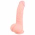 Medicinsk silikon dildo (20 cm) - naturlig