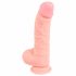 Medicinsk silikon dildo (20 cm) - naturlig