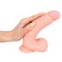 Medicinsk - rak silikondildo (20 cm) - natur