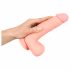 Medicinsk - rak silikondildo (20 cm) - natur