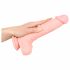 Medicinsk silikon dildo (24cm) - natur