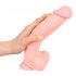 Medicinsk silikon dildo (24cm) - natur