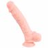 Medicinsk silikon dildo (24cm) - natur