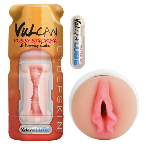 Vulcan Stroker - realistisk vagina med värmande glidmedel (naturlig)