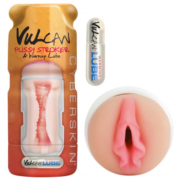 Vulcan Stroker - realistisk vagina med värmande glidmedel (naturlig)