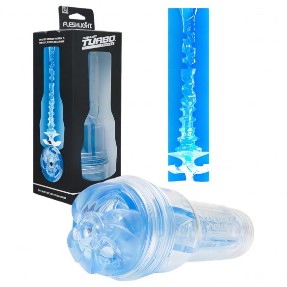 Fleshlight Turbo Thrust - sugande masturbator (blå)