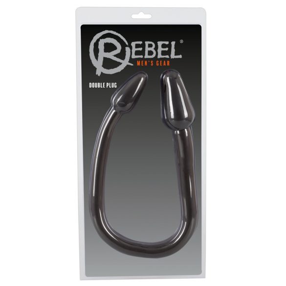 Rebel Dubbel Plug - dubbel kon analdildo (svart)