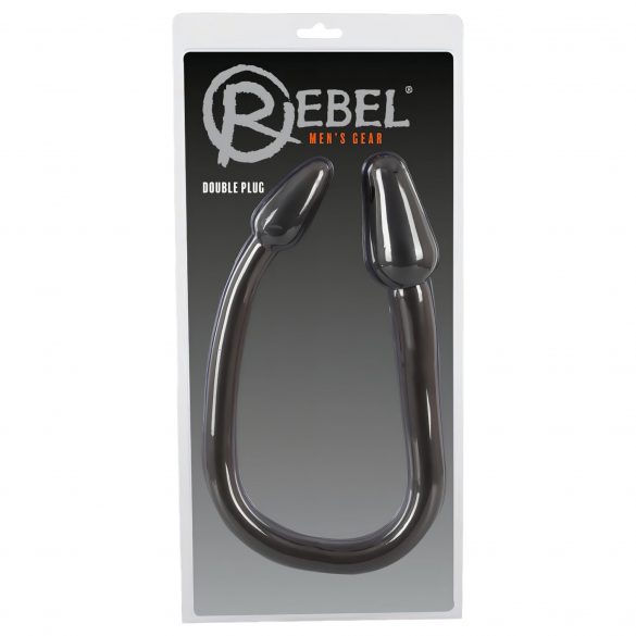 Rebel Dubbel Plug - dubbel kon analdildo (svart)