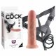 King Cock Strap-on 8 - påspänningsbar dildo - natur