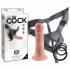 King Cock Strap-on 6 - påhängd dildo - natur