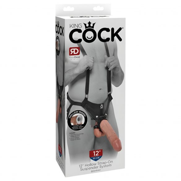 King Cock Strap-on 12 - dildo med sele (30 cm)