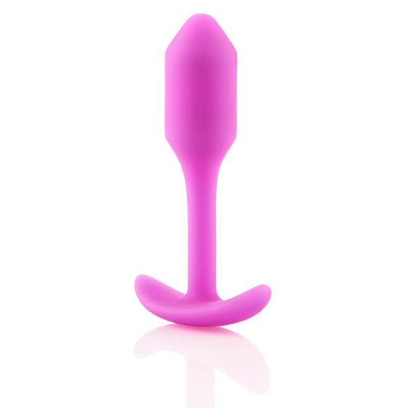 b-vibe Snug Plug 1 - analplugg med inre vikt (55g) - rosa