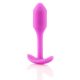 b-vibe Snug Plug 1 - analplugg med inre vikt (55g) - rosa