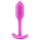 b-vibe Snug Plug 1 - analplugg med inre vikt (55g) - rosa