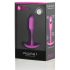 b-vibe Snug Plug 1 - analplugg med inre vikt (55g) - rosa