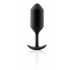 b-vibe Snug Plug 3 - dubbel Anal Dildo (180g) - svart