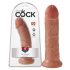 King Cock 20 cm dildo - mörk natur