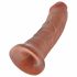 King Cock 8 dildo (20 cm) - mörk naturlig