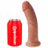 King Cock 8 dildo (20 cm) - mörk naturlig