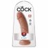 King Cock 8 dildo (20 cm) - mörk naturlig