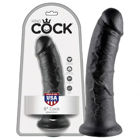 King Cock 8 dildo (20 cm) - svart