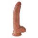 King Cock 9 med pung - brun (23 cm)