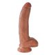 King Cock 9 pungdildo (23 cm) - brun