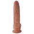 King Cock 9 pungdildo (23 cm) - brun