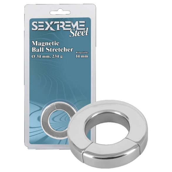 Sextreme - tung magnetisk testikelring och sträckare (234g)