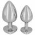 You2Toys - Diamond - 85g aluminium anal dildo (silver-red)