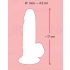 Nature Skin - sugfot, verklighetstrogen dildo - naturlig (liten)