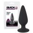 Svart Sammet Tung - 40g Analdildo (svart)